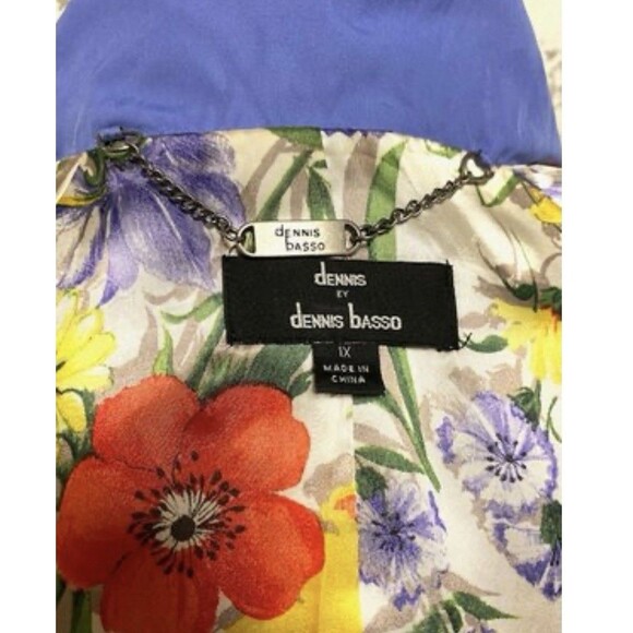Dennis By Dennis Basso Jacket With Floral Lining Sz 1x - Picture 5 of 7